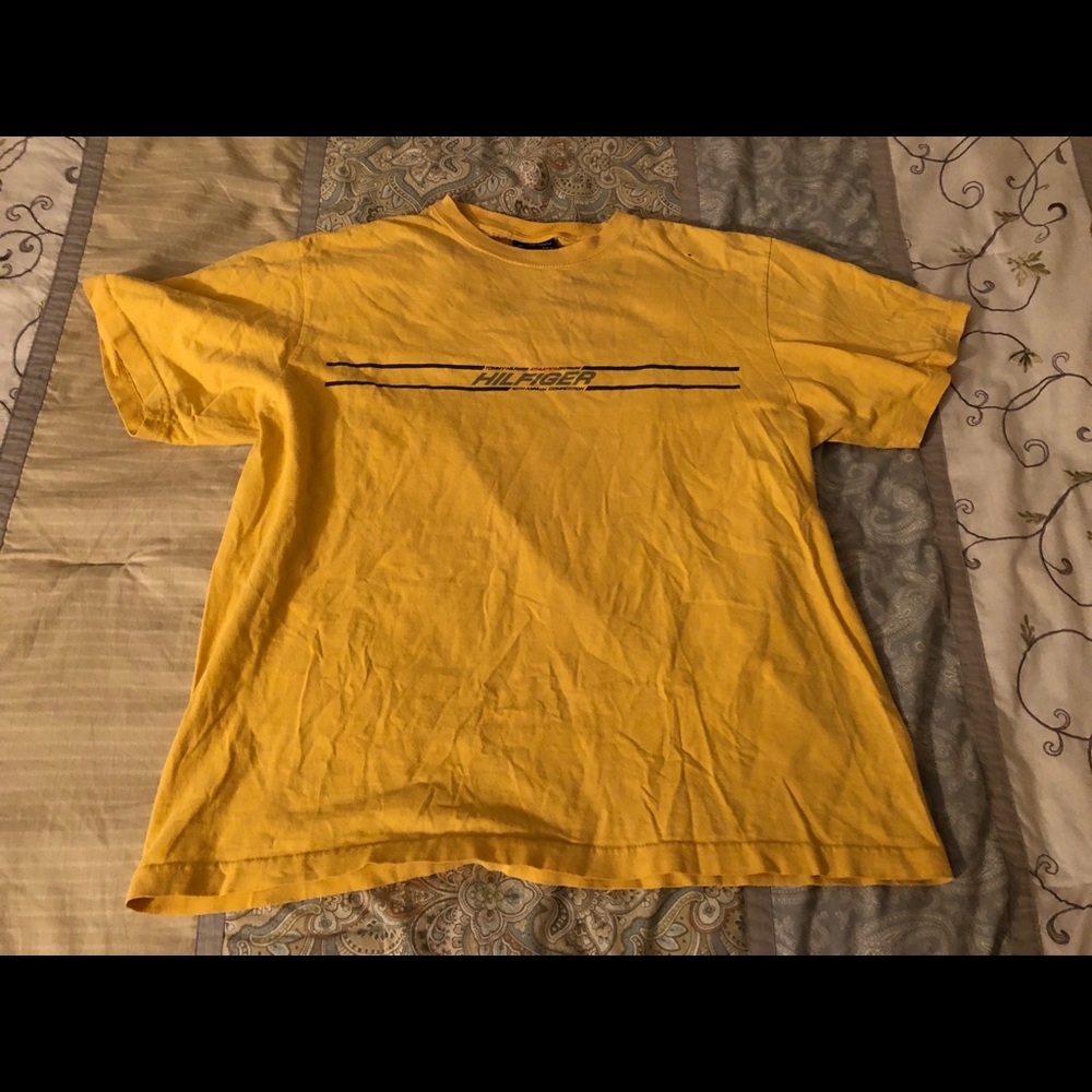 Vtg 90s TOMMY HILFIGER Athletics T Shirt Sz Medium